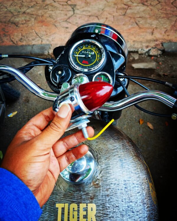 Royal Enfield Customisation in Indian Police light